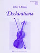 Declarations Orchestra sheet music cover